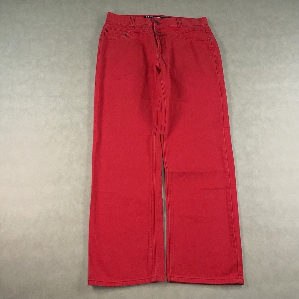 VTG‎ Marithe Francois Girbaud Jeans Mens 34 Red Wide Leg Baggy Y2K (Fits 33x30)